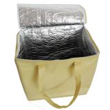zipper closure box style non woven Cooler Bags